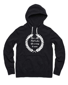 Hoodie Love All.Trust a few.Do wrong to none.