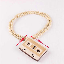 Wooden Cassette Necklaces