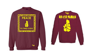 Crew Neck Brand Nubian Peace To The Gods Edition