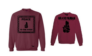 Crew Neck Brand Nubian Peace To The Gods Edition